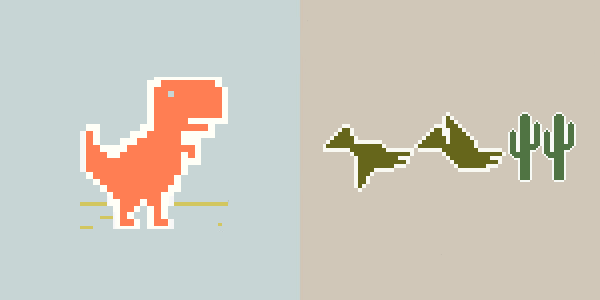 color dino game