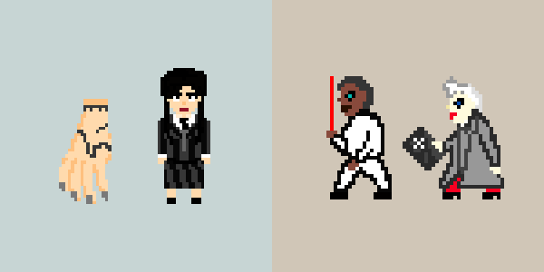 Characters of the game Wednesday